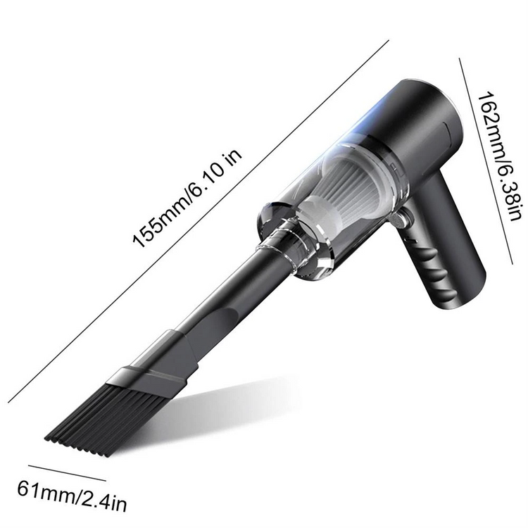 120W Cordless Handheld Vacuum Cleaner Small Mini Portable Car Auto Puce Gaia