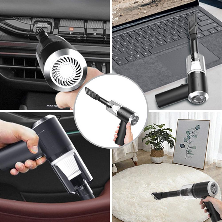 120W Cordless Handheld Vacuum Cleaner Small Mini Portable Car Auto Puce Gaia