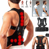 Posture Corrector Support Magnetic Back Shoulder Brace Belt Band For Puce Gaia
