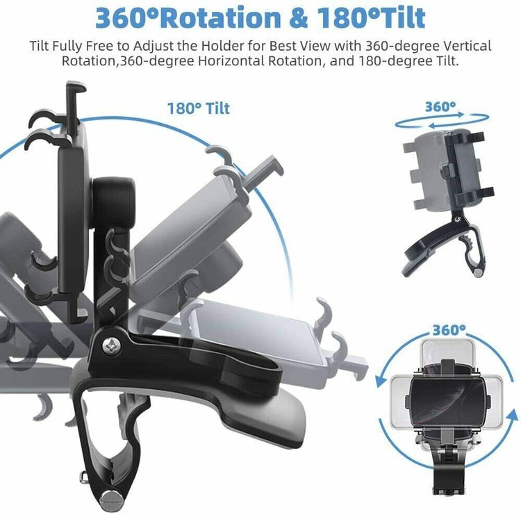 Universal Car Dashboard Mount Holder Stand Clamp Cradle Clip For Cell Puce Gaia