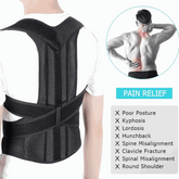 Adjustable Posture Corrector Low Back Support Shoulder Brace Belt For Puce Gaia