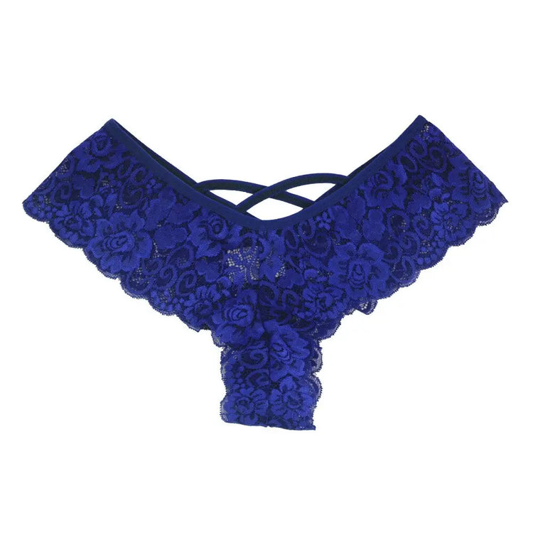 4 Pack Women Sexy Lace Underwear Lingerie Panties G-String Brief Thong Puce Gaia