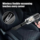 120W Cordless Handheld Vacuum Cleaner Small Mini Portable Car Auto Puce Gaia