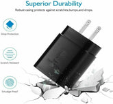 25W Type USB-C Super Fast Wall Charger +6FT Cable For Samsung Galaxy Puce Gaia