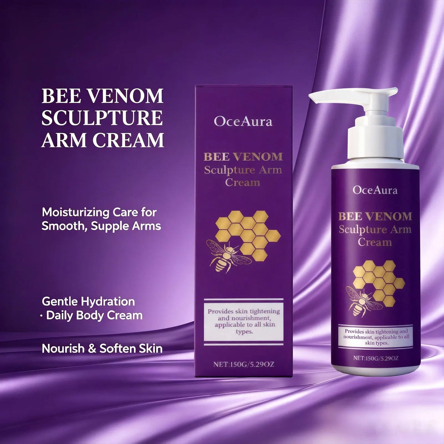 Bee Venom Sculpture Arm Cream Firming Anti-Sagging Arm Lotion Deep Hydrate Rough Dry Arm Skin Body Sculpting Massage Cream Khamik Shop Online