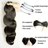 Pre Separated Crochet Hair Body Wave Crochet Human Hair for Black Women Extensions Human Hair Water Wave Bundles Knotless Hair Khamik Shop Online