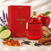 Dumont Nitro Red Pour Homme Eau de Parfum for Men, 3.4 Fl Oz / 100ml, Bold Masculine Fragrance Spray with Red Bottle and Gift Box for Daily Wear, Date Night and Special Occasions Khamik Shop Online