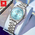 OLEVS New 3703 Watches Woman Elegant Quartz Watch Waterproof Luminous Stainless Steel Date Watches Woman Bracelet Gifts Box Khamik Shop Online