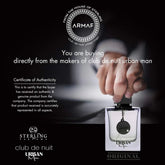 Original Arabic Perfume Armaf Club De Nuit Urban for Man Eau de Parfum Spray 3.6 Ounce long lasting fragrance Cologne Persistence Pheromone Portable Birthday gift Khamik Shop Online