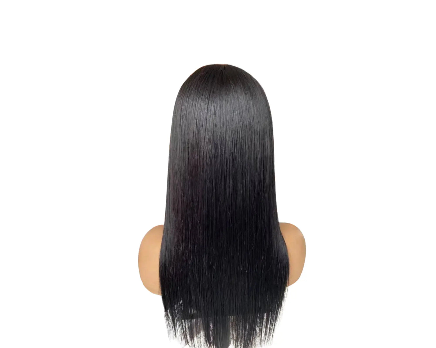 Straight Human Hair Wigs With Bangs Full Machine Made Brazilian Human Cerise Alfie