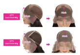 13x4 HD Transparent Lace Frontal Water Wave Human Hair Wigs 200% Densi Cerise Alfie