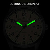LIGE 2025 TOP NEW quartz wristwatch Arabic Watch for Men Luminous Green Nylon Luxury Leather Wrist Men Watch Montre Homme+BOX Khamik Shop Online