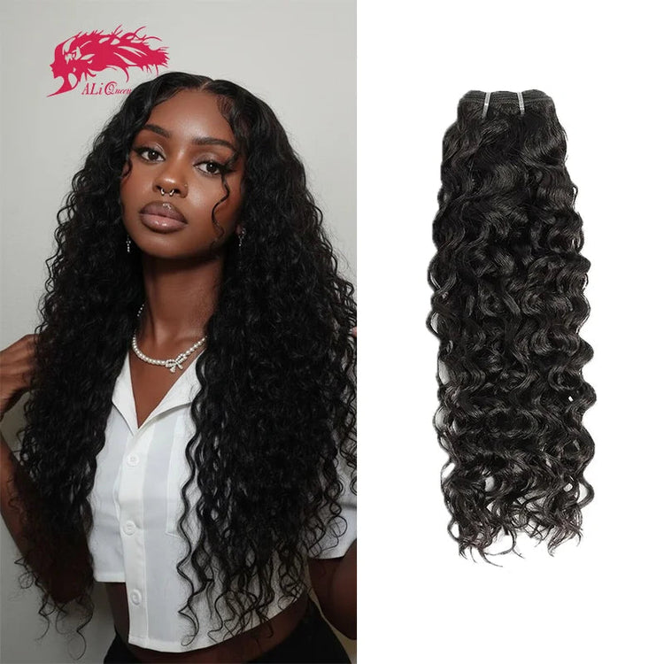 Ali Queen Hair 1Pcs 28 30 Inches Burmese Curly Human Hair Bundle Virgin Hair Weave Bouncy Curly For Women Natural Color Single Khamik Shop Online