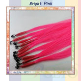 RESIO Color  8D Tip Hair Extensions 100% Real Human Hair Microbeads Extensions Color Purple Blue Pink Gray 18-20inch 0.5g/Strand Khamik Shop Online