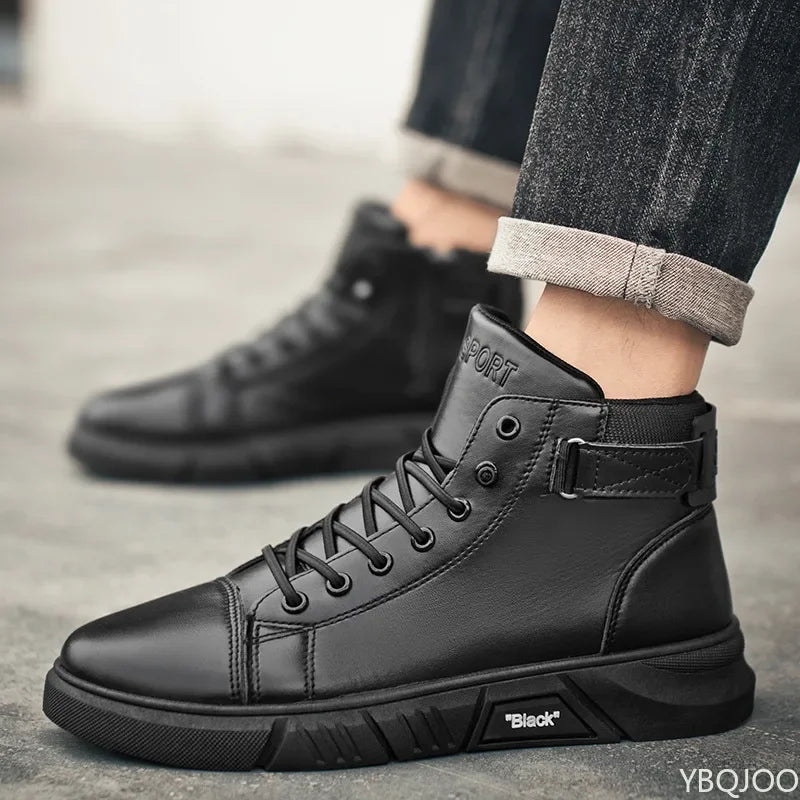 New spring autumn simple comfortable high top men&