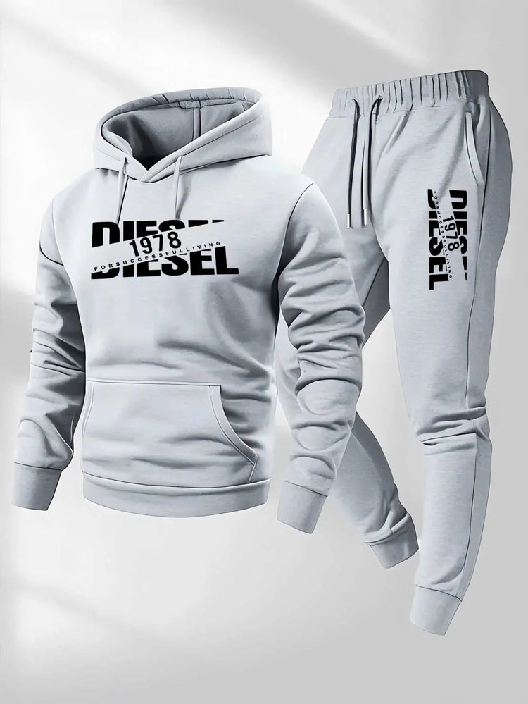 2026 popular autumn and winter new hooded sportswear sportswear fashion hooded sportswear casual sportswear and pants two in one Khamik Shop Online