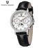 PAGANI DESIGN Women Quartz Watch Mop Dial Diamond Bezel Moon Phase Week Date Multi-function 50M Waterproof White Leather watch Khamik Shop Online
