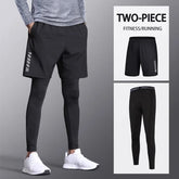 Quick-drying Skinny Pants for Men, Summer Ice Silk Sun-protective Base Fitness Shorts, High-elasticity Sports Suit for Running Khamik Shop Online