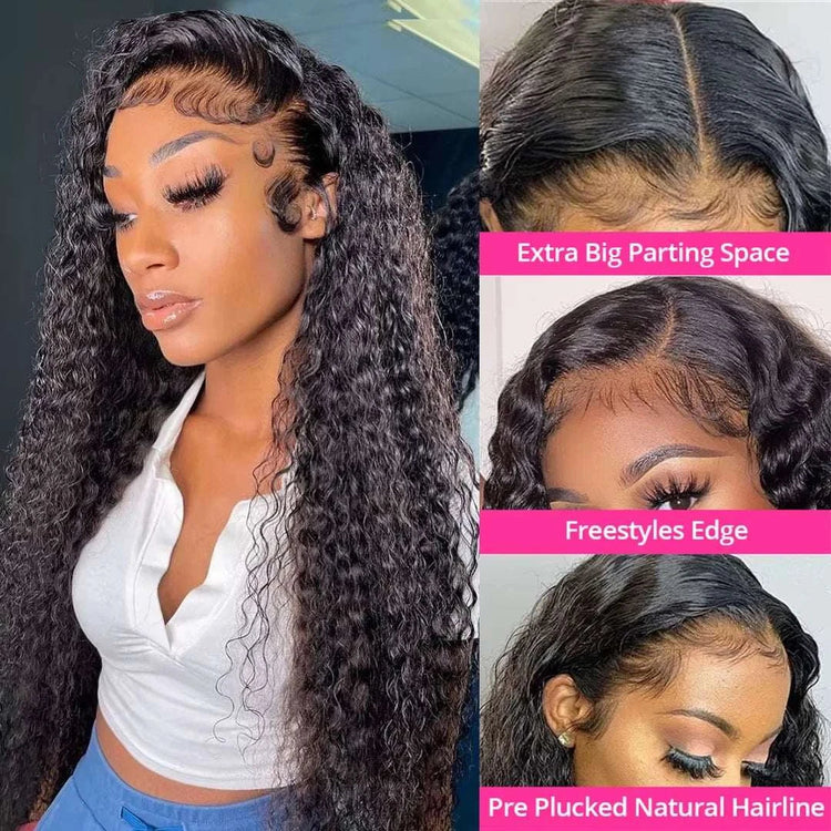 30 36 Inch Loose Deep Wave Human Hair Wig 300% Density 13x4 13x6 Hd Transparent Lace Front Wig Curly Glueless Lace Wig For Women Khamik Shop Online