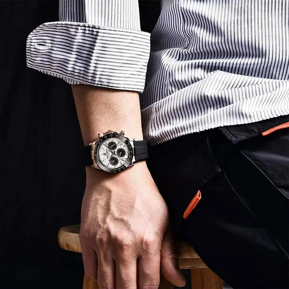 PAGANI DESIGN New VK63 Quartz Watch 40mm Men Wristwatch Chronograph Stainless Steel Waterproof Clock Top Brand Gift Watches Man Khamik Shop Online