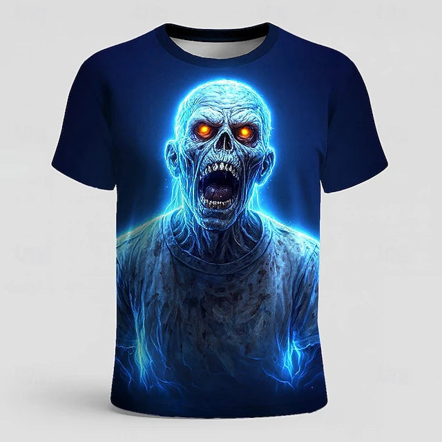 Fun Skull Zombie Horror Patte 3DPatte Sport Quickdry Breatha Men&