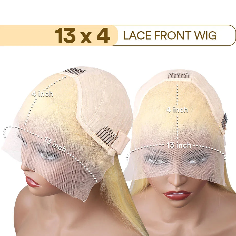 613 Blonde Human Hair Wig HD Lace Front Pre Plucked Natural Hairline Straight Blonde Lace Frontal Wig for Women 13x4 13x6 4x4 Khamik Shop Online