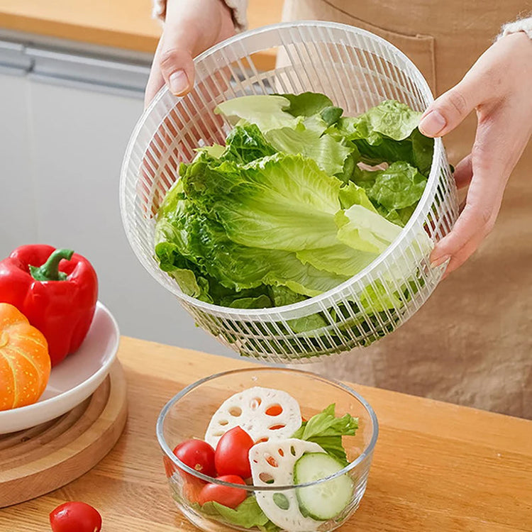 Hot Sale Vegetable Dehydrator Salad Manual Spin Dryer Kitchen Sink Fruit Drainage Lettuce Washer Strainer Bowl Gadget Tool Khamik Shop Online