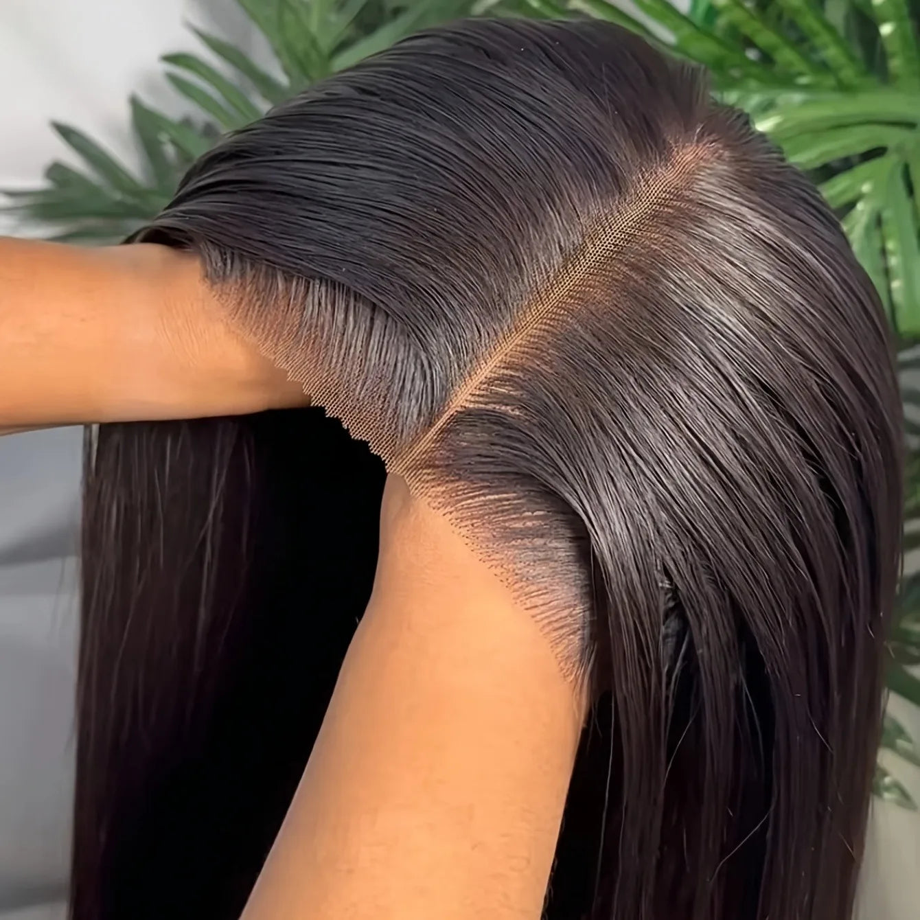 5x5 Natural Color Straight Human Hair Wig Swiss HD Lace Front Straight Wig Three Densities are Avaliable All Fluffy Full Hair Natural Looking Comfortable Pre Plucked Hairline with Baby Hair Easy to Maintain for Everyday and Occasion Use Khamik Shop Online