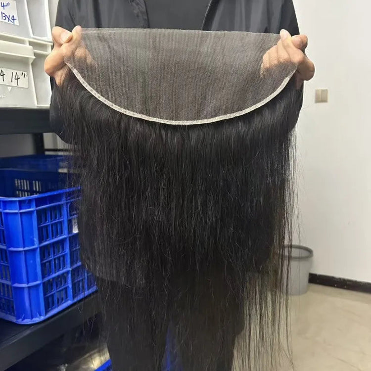 Human Hair 13x6 Lace Frontal Pre Plucked with Baby Hair 150% Density 10-22&