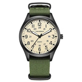 LIGE 2025 TOP NEW quartz wristwatch Arabic Watch for Men Luminous Green Nylon Luxury Leather Wrist Men Watch Montre Homme+BOX Khamik Shop Online