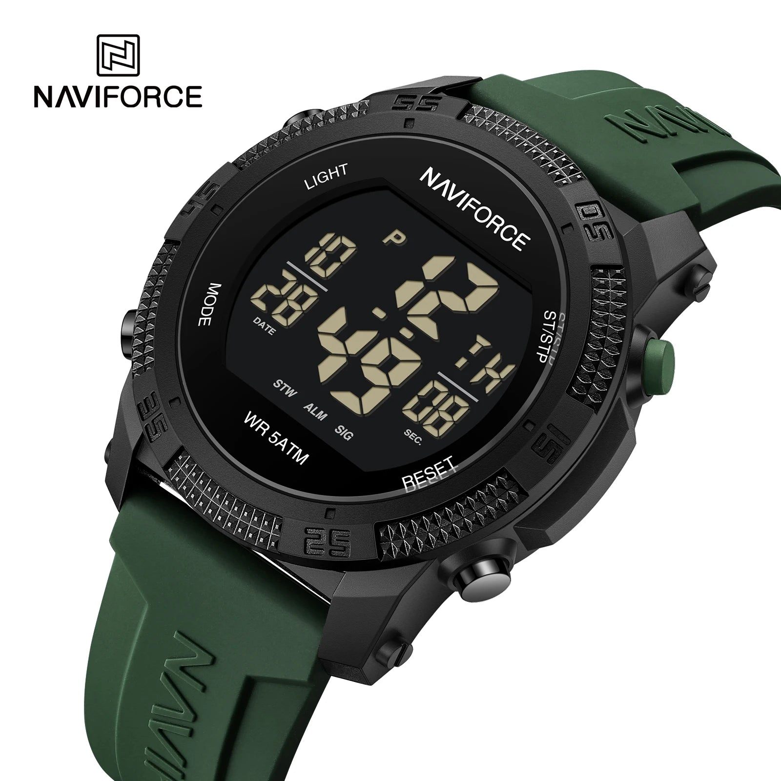 Brand Original Men Fashion Watch Water Resistant Personality Wristwatches Luxury Silicone Strap Electronic Clock 2024