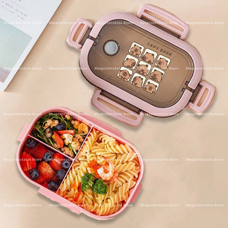 Capybara Bento Lunch Box Anime Animals Print Food Storage Containers Kids School Picnic Lunchbox Boys Girls Office Dinner Cases Khamik Shop Online