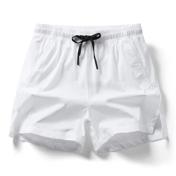 Men 2025 New  Summer Beach New Models Solid Color Fashion Leisure Comfortable Elastic Waist Double Pockets Cool Sports Shorts Khamik Shop Online