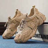 Height Increasing Normal Leather Boots Luxury Woven Shoes Basketball Men&