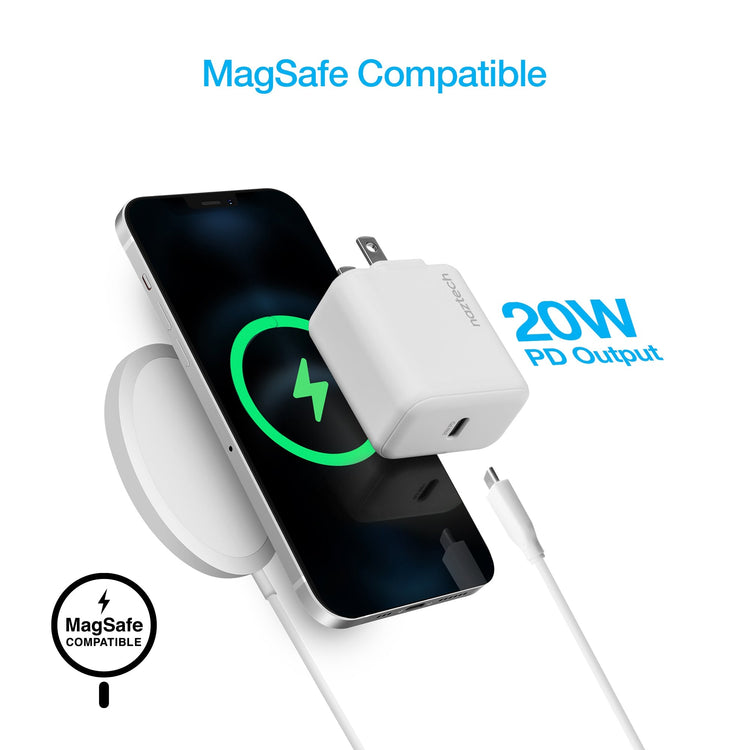 Naztech 20W PD Wall Charger + USB-C to Lightning 4ft Cable Sky Iapetus
