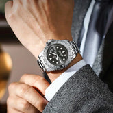 POEDAGAR Trendy Sport Man Watch Luminous Waterproof Stainless Steel Date Men Wristwatch Luxury Business Men&