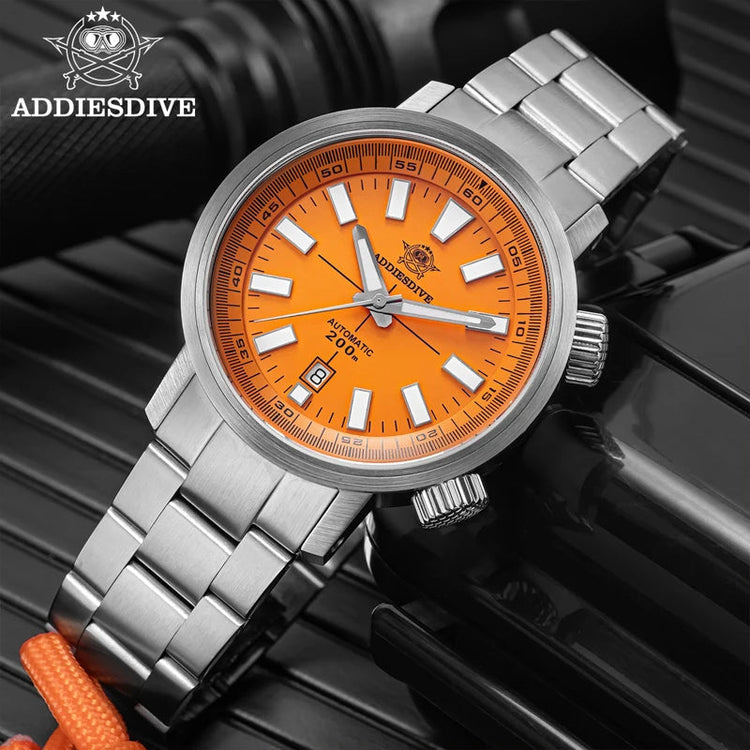 ADDIESDIVE 42MM Automatic Mechanical Watch Janpan 8215 200m Diver BGW9 Super Luminous Sapphire Grass Men Watch Khamik Shop Online