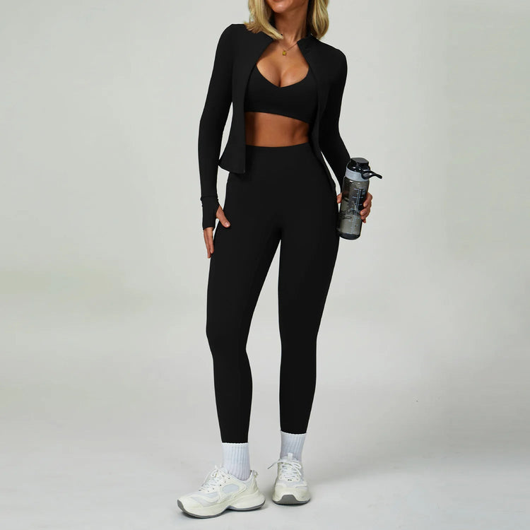 2-3PCS Yoga Suit Women Tracksuit Sports Bra High Waist Leggings Shorts Outfit Gym Set Fitness Push Up Workout Clothes Sportswear Khamik Shop Online