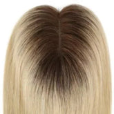 6 Colors Available Human Hair Topper Wig 4x4.5 Lace Frontal 12 Inch Hand-Tied 4 Clips 48H Ship 