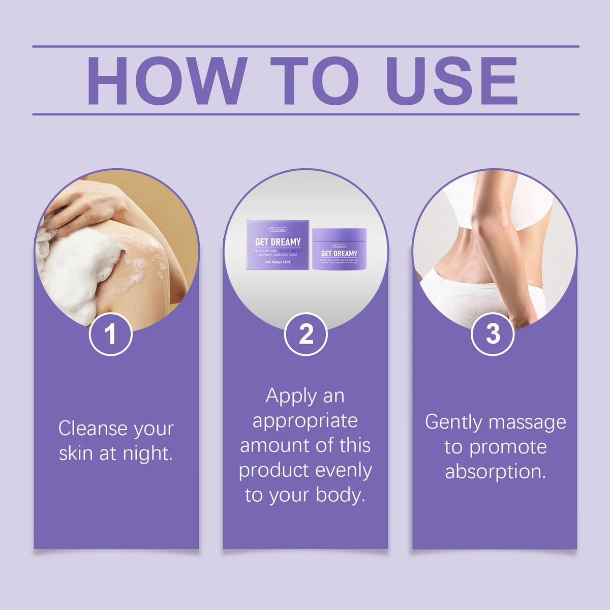 Get Dreamy Body Firming Cream Shaping Lifting anti Wrinkle Smoothing Brightening Prevent Dry Tightening Loose Skin Care Products