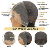 13x4 Lace Wig Side Part Pixie Cut Wigs 100% Virgin Hair Side Part Brazilian Water Wave bob Wig Transparent Lace For Black Women Khamik Shop Online