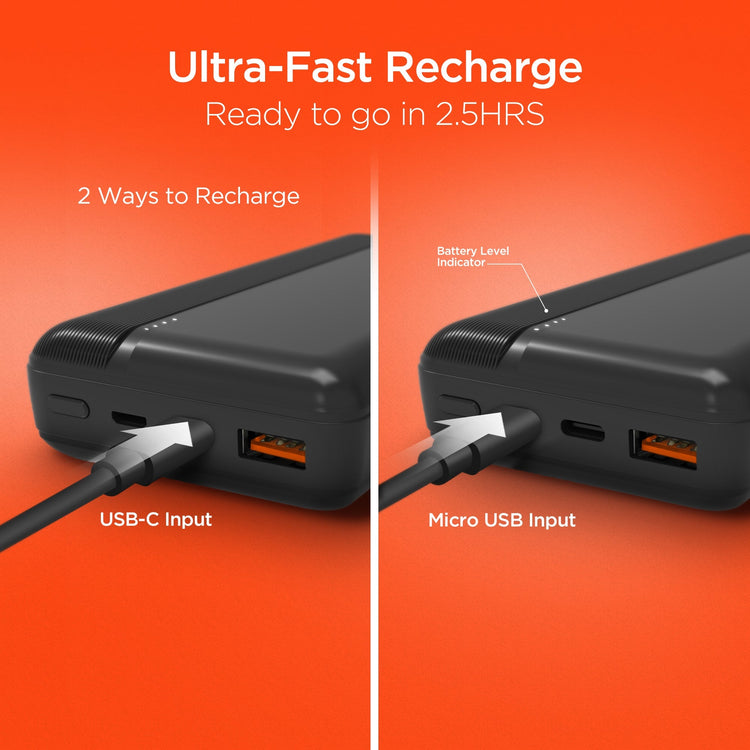 HyperGear 20000mAh 20W PD + USB Power Bank Sky Iapetus