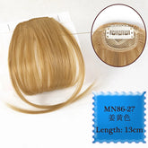 Synthetic Hair Clip In Bangs Brown Colored Invisible Front Fringes Clip in Hair Air Bangs Natural Black Fake Hair Bangs For Girl Khamik Shop Online