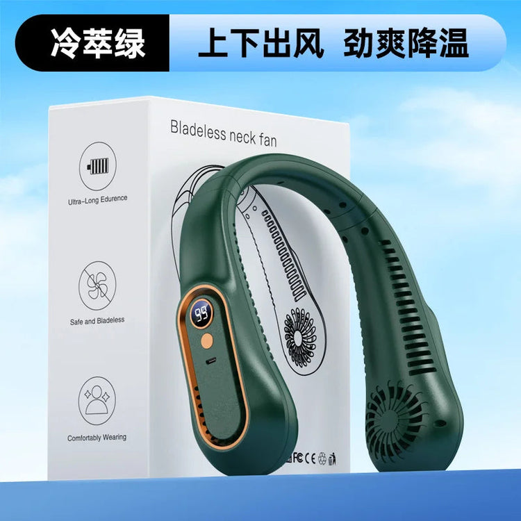 Hot 2026 Neck Fan Portable Rechargeable Mini Quiet Strong Wind Long Battery Life Personal Fan For Summer Outdoor Travel Gift Khamik Shop Online