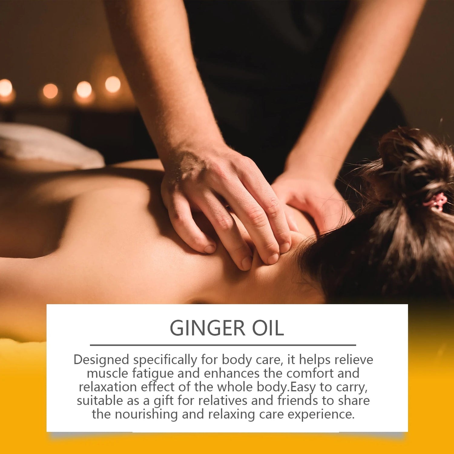 Ginger Essential Oil For Relaxing Body Massage Oil ﻿Relieve Muscle Fatigue Improve Rough Repair Damaged Skin Hydrating Essence Khamik Shop Online