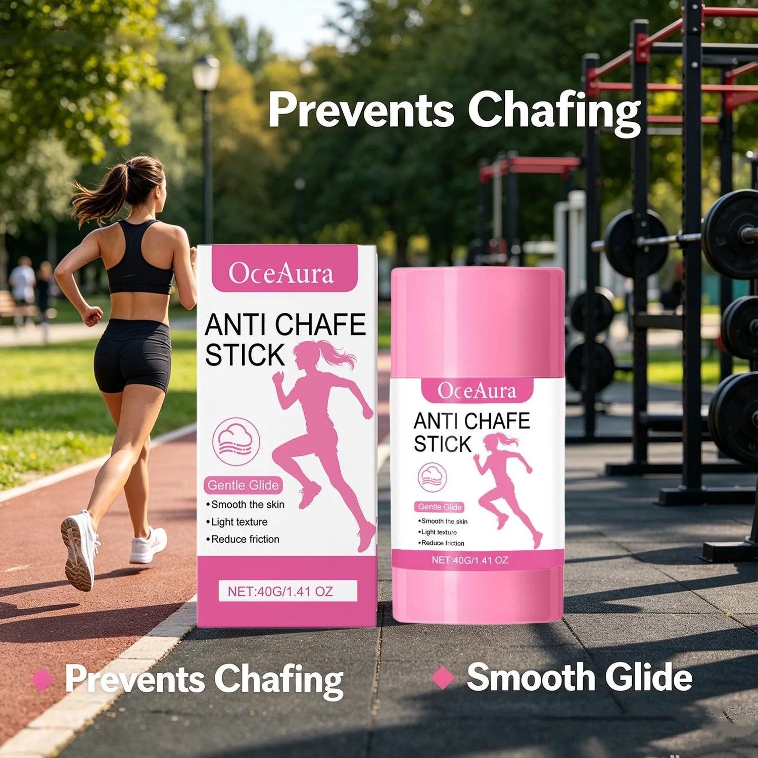 OceAura Anti Chafe Stick for Sports & Daily Use Sweat Resistant Anti Chafing Moisturizing Thigh Underarm Chafing Relief Stick Khamik Shop Online
