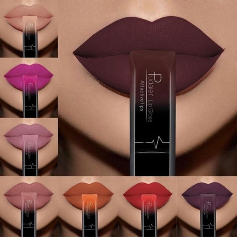 Makeup matte matte lip gloss lipstick Periwinkle Abderus