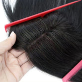 6 Colors Available Human Hair Topper Wig 4x4.5 Lace Frontal 12 Inch Hand-Tied 4 Clips 48H Ship 