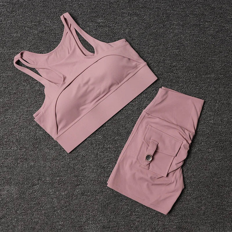 Fitness Shorts Yoga Sets Women&