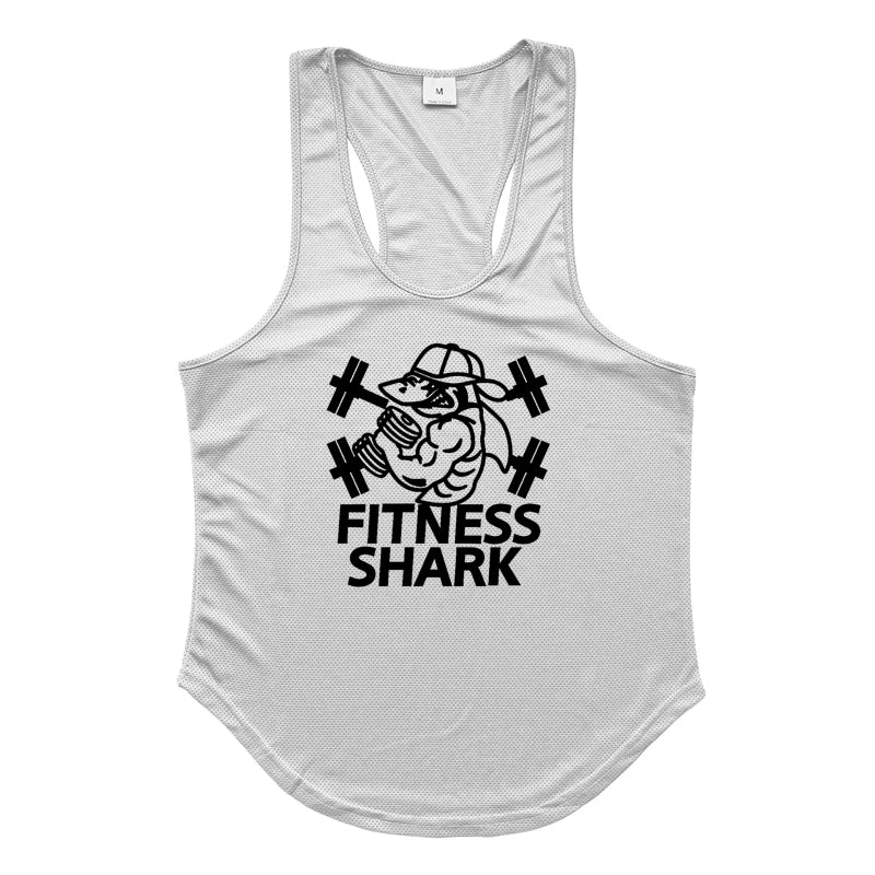Summer Mesh Mens Fitness Tank Tops Y-back Bodybuilding Sleeveless Vests Mesh Quick Dry Gym Clothing Running Sport Muscle Shirts Khamik Shop Online